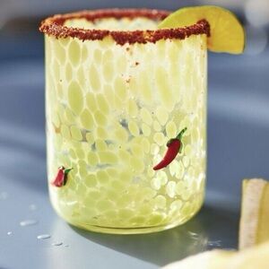 NWT Anthropologie Chili Pepper Icon Glass
